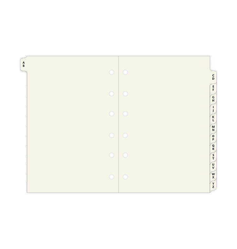 filofax-indice-a-z-2-lettere-per-linguetta-crema-pocket image 3