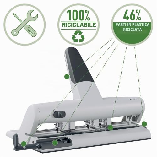 leitz-akto-perforatrice-regolabile-4-punzoni-argento-fino-a-6-fori-30-fogli image 8