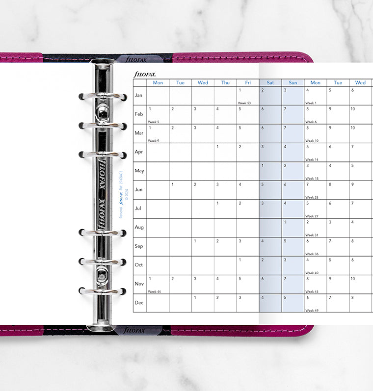 filofax-planner-annuale-orizzontale-personal-2027-inglese image 2