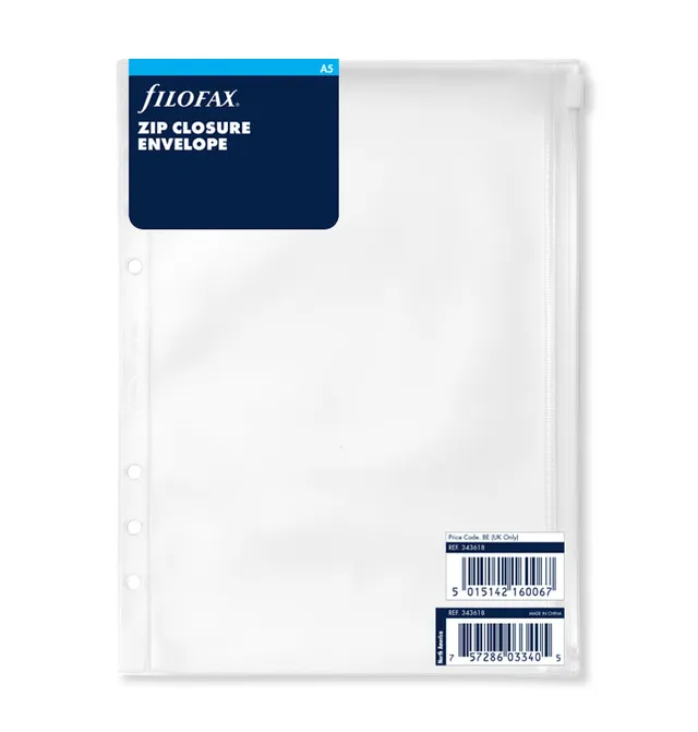 filofax-busta-trasparente-con-zip-a5 image 1