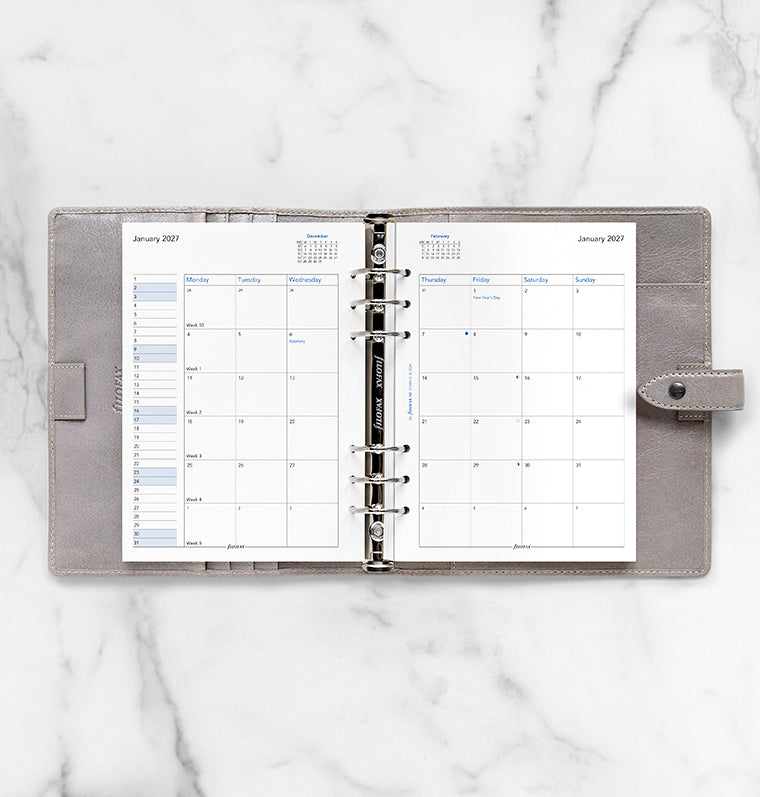 filofax-planner-mensile-2-pagine-a5-inglese-2027 image 3