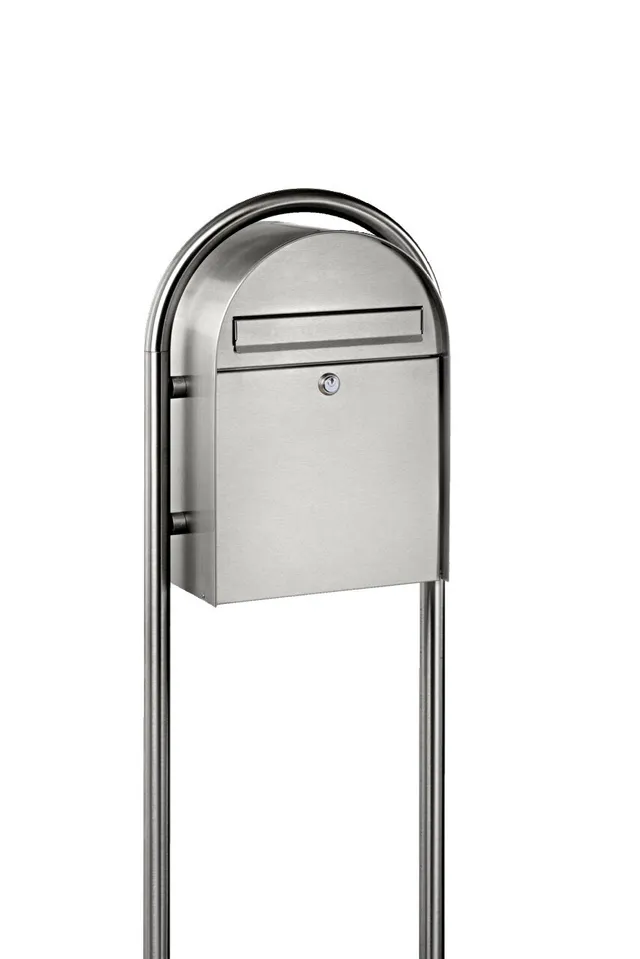 burg-w-chter-nordic-st-nder-3685-ni-supporto-per-cassetta-postale-in-acciaio-ino image 1