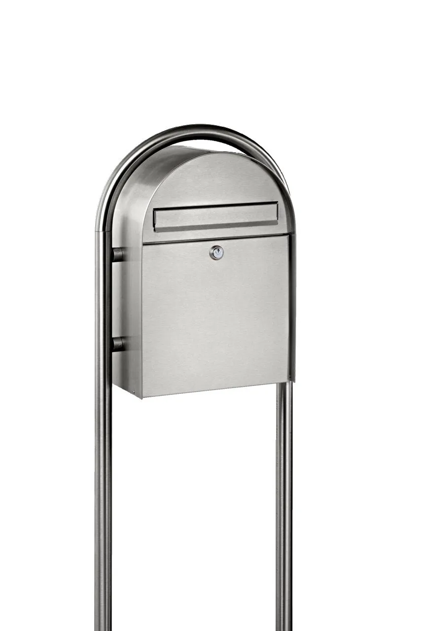 burg-w-chter-nordic-st-nder-3685-ni-supporto-per-cassetta-postale-in-acciaio-ino image 1
