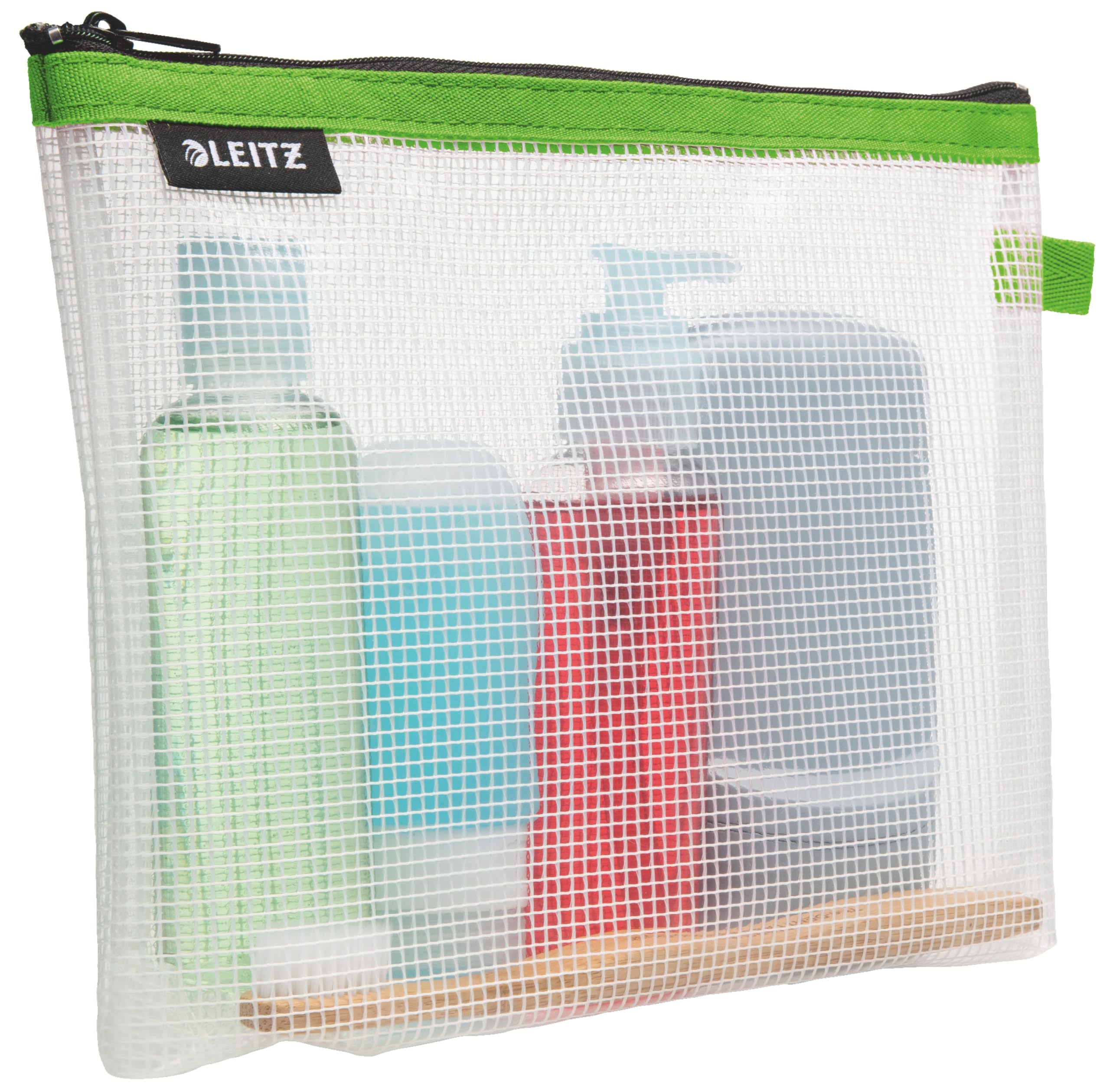 leitz-wow-busta-viaggio-cosmetici-24x17x3-cm-impermeabile-verde image 1