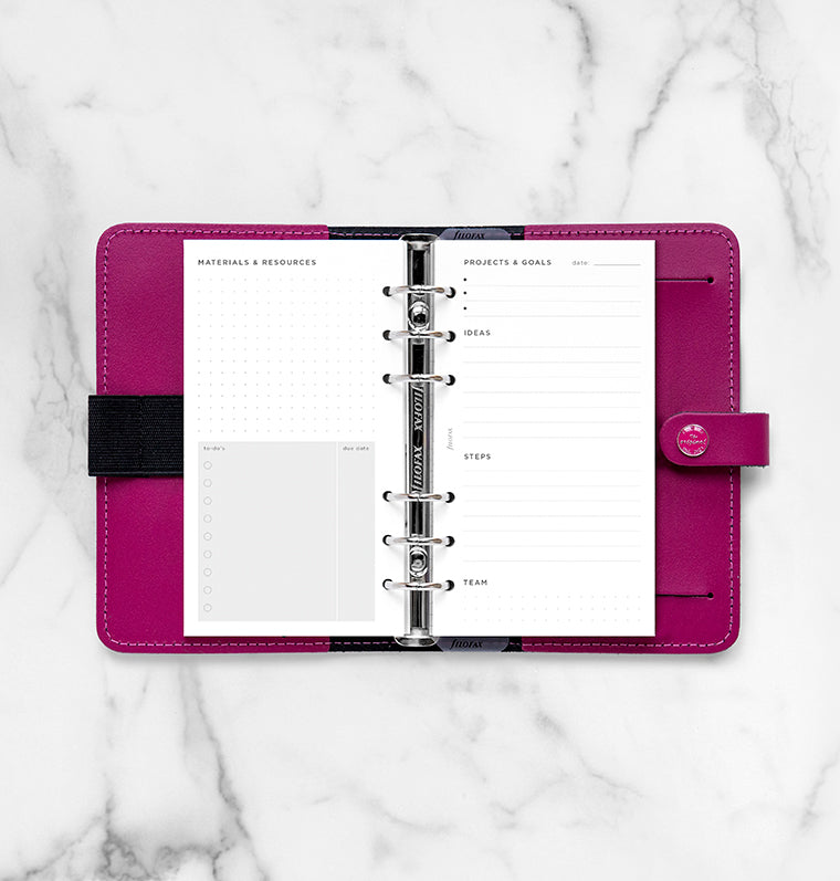 filofax-projects-goals-tracker-refill-personal-56-fogli image 3