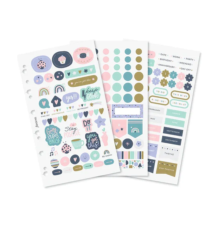 filofax-good-vibes-stickers-per-organiser-e-notebook image 1