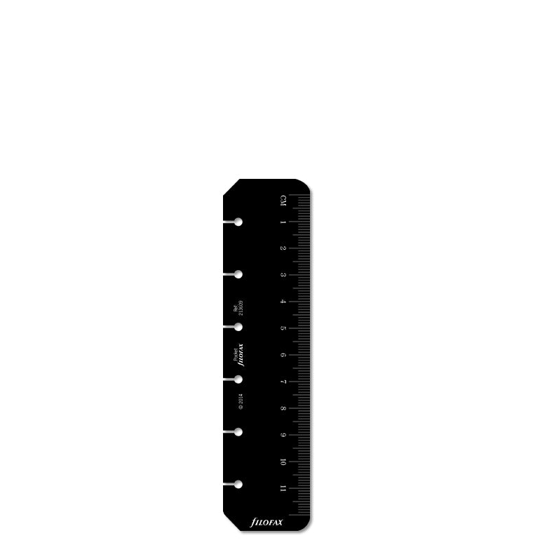 filofax-segnalibro-righello-pocket-nero image 1
