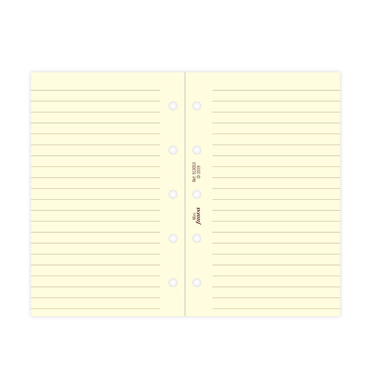 filofax-fogli-a-righe-crema-mini-20-fogli image 5