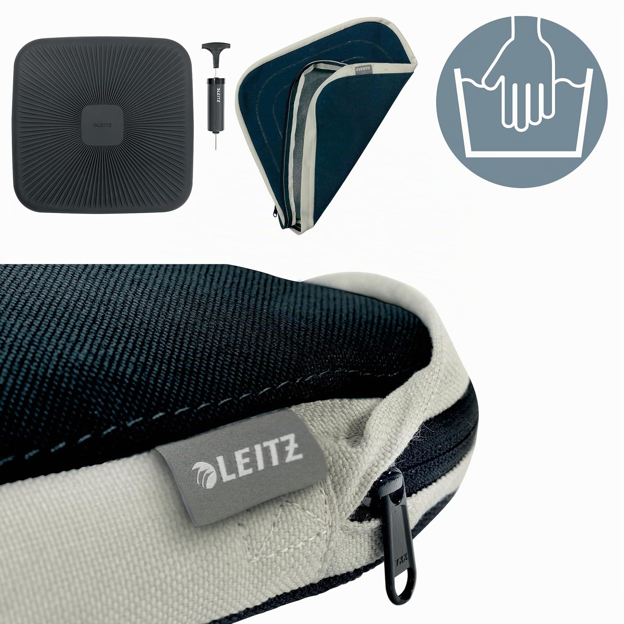 leitz-ergo-active-wobble-cuscino-ergonomico-quadrato-368x364-mm-grigio image 3