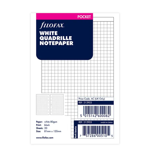 filofax-carta-a-quadretti-3mm-pocket-20-fogli image 1