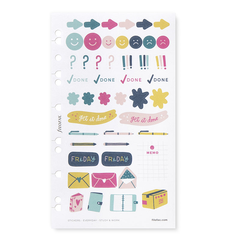 filofax-everyday-study-work-stickers-set-6-fogli-a5 image 4