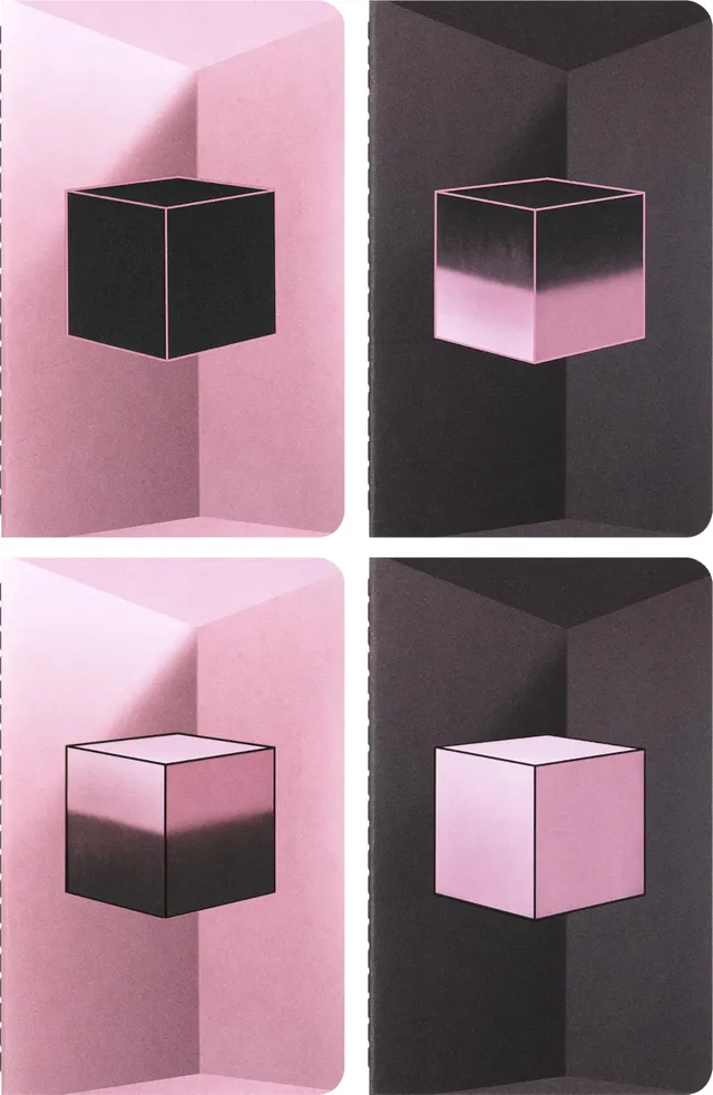 moleskine-x-blackpink-set-4-cahier-journal-square-pocket-9x14-cm-bianchi image 1