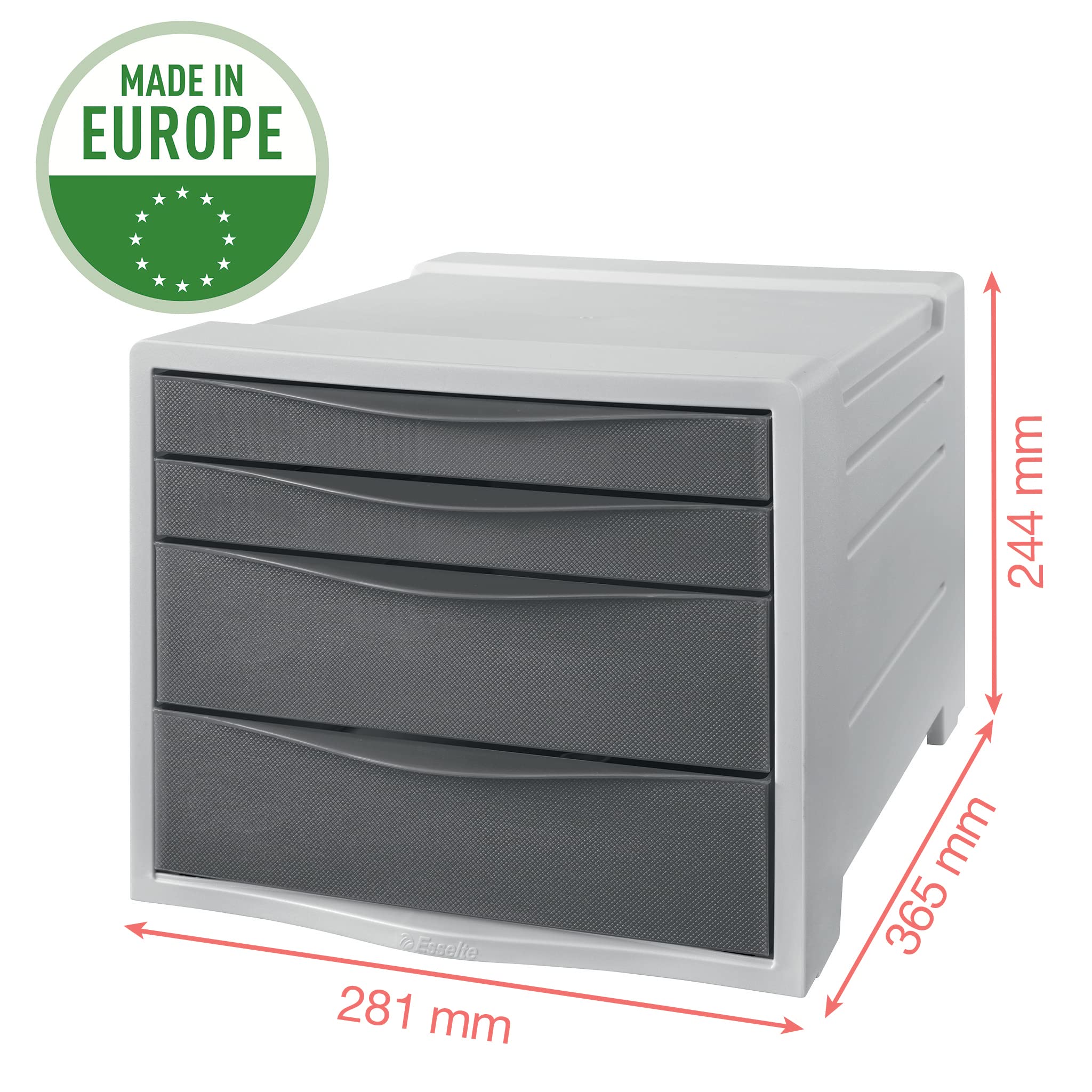 esselte-colour-breeze-cassettiera-4-cassetti-281x244x365-mm-corallo image 3