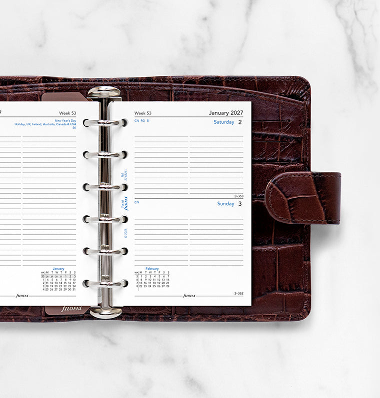 filofax-refill-calendario-1-giorno-per-pagina-pocket-2027-inglese image 2