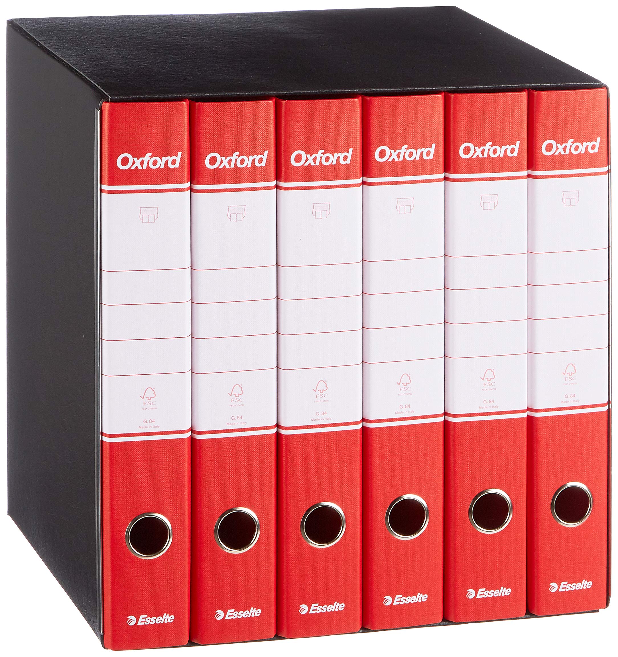 esselte-oxford-gruppo-4-registratori-a-leva-blu-con-custodia-8-cm image 7
