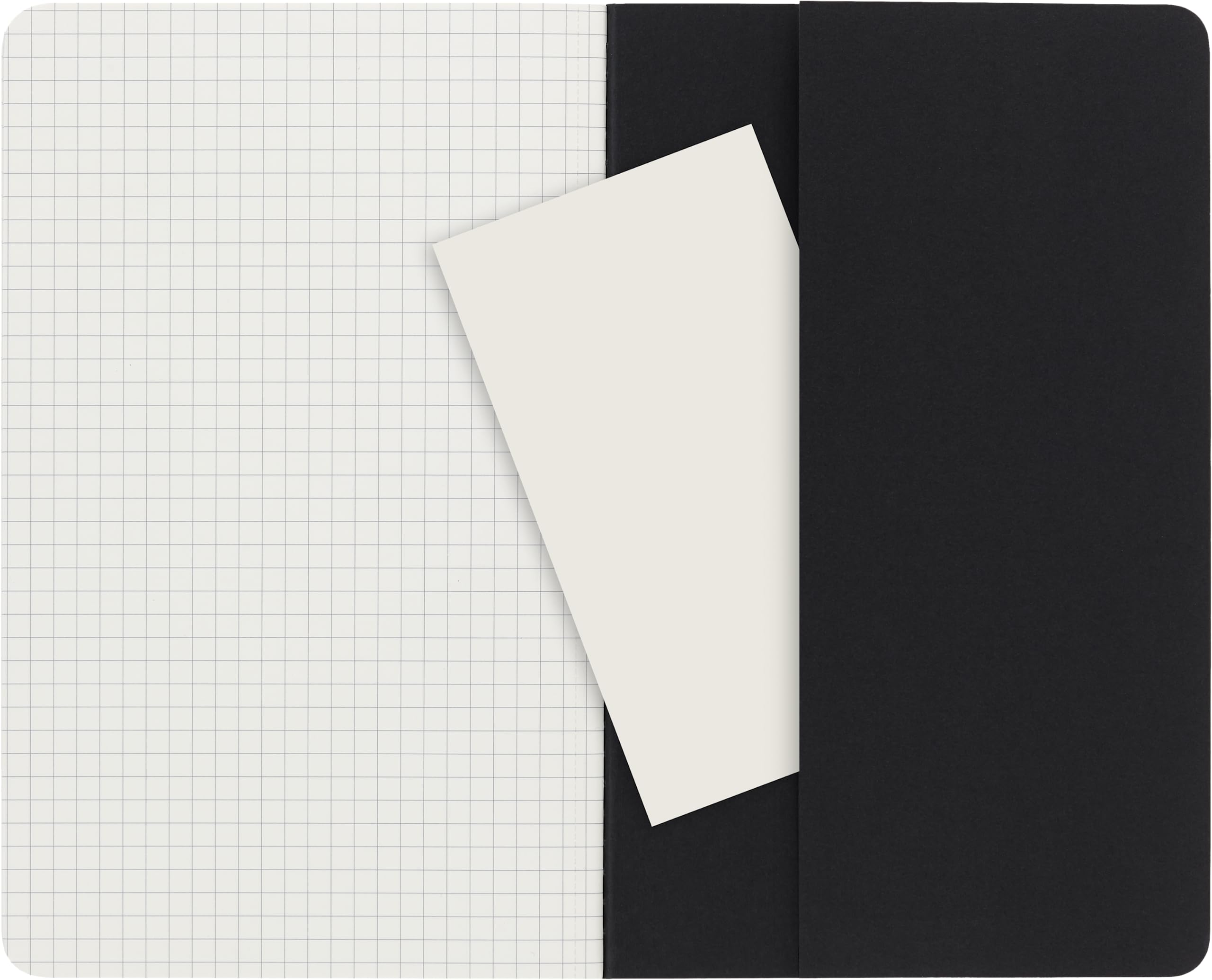 moleskine-cahier-journal-set-3-quaderni-a-quadretti-nero-large-13-x-21-cm image 5