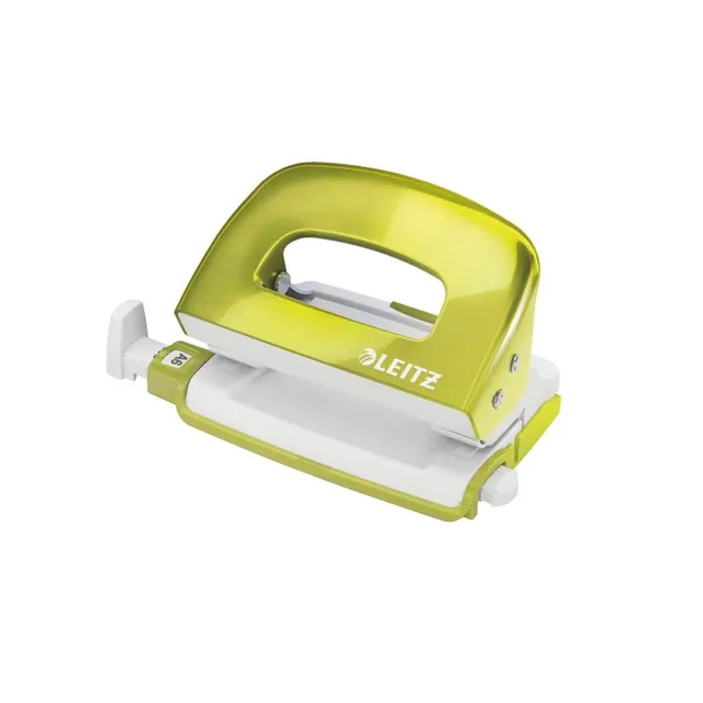 leitz-wow-mini-perforatore-2-fori-metallo-verde-10-fogli image 1