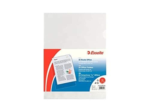 esselte-office-buste-a-l-a4-in-ppl-antiriflesso-25-pezzi-trasparenti image 8
