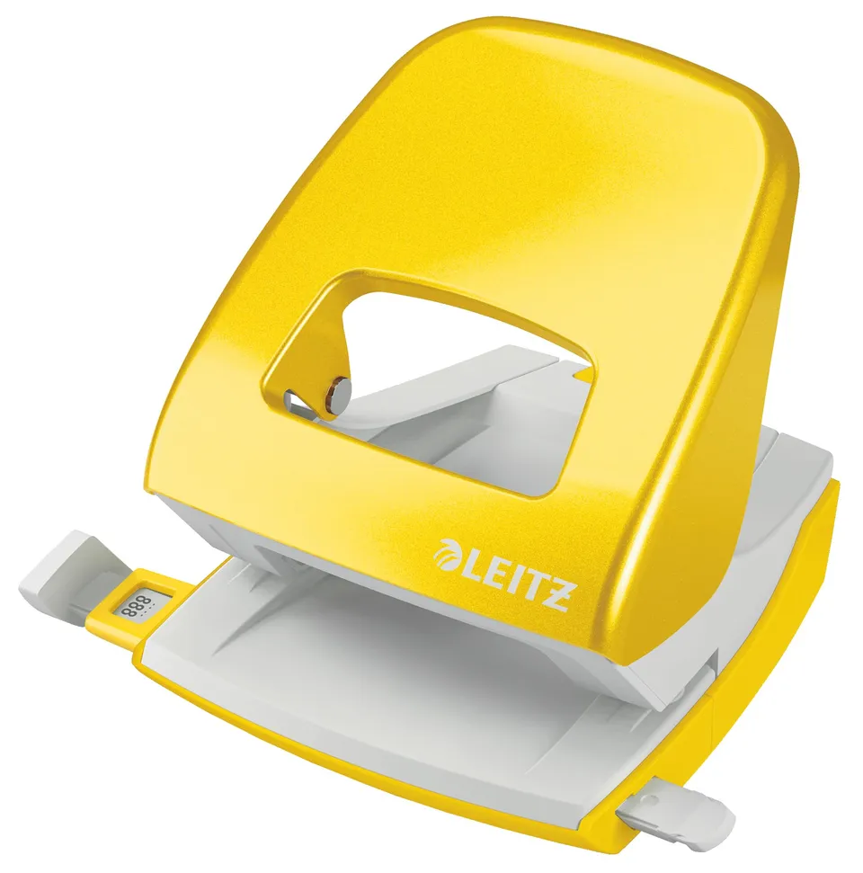 leitz-wow-perforatore-a-2-fori-30-fogli-giallo-50081016 image 1
