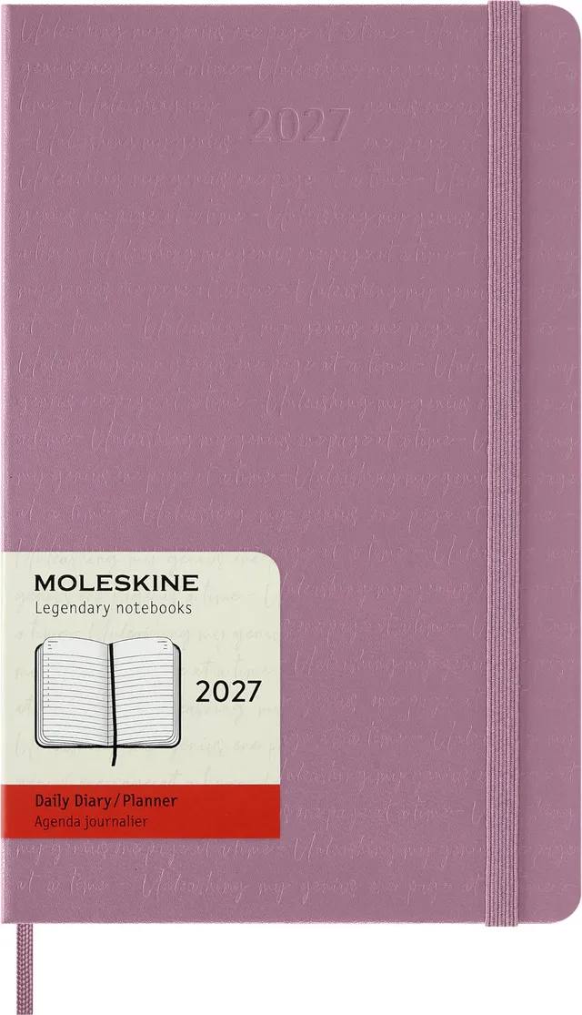 moleskine-agenda-giornaliera-2027-large-13x21-cm-rosa-majestic image 1