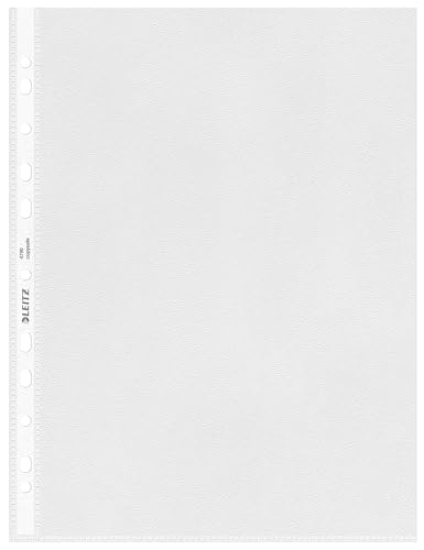 leitz-buste-perforate-a4-trasparente-opaca-85-mic-confezione-100-pezzi image 7