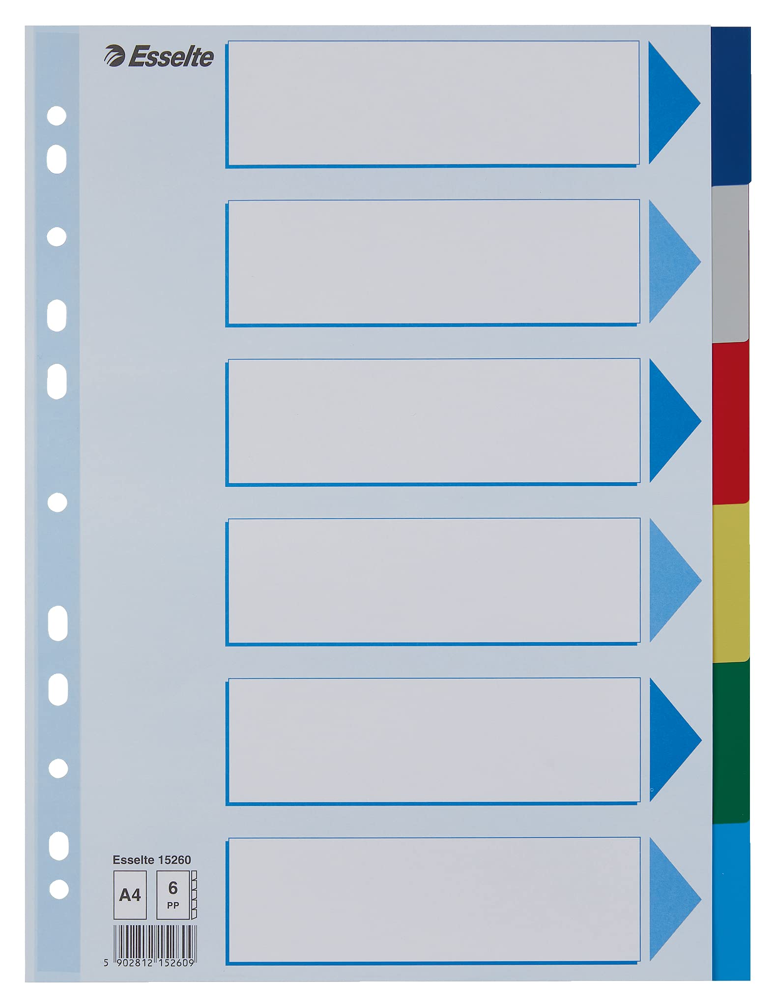 esselte-intercalare-in-ppl-traslucido-6-tasti-formato-maxi-a4 image 7