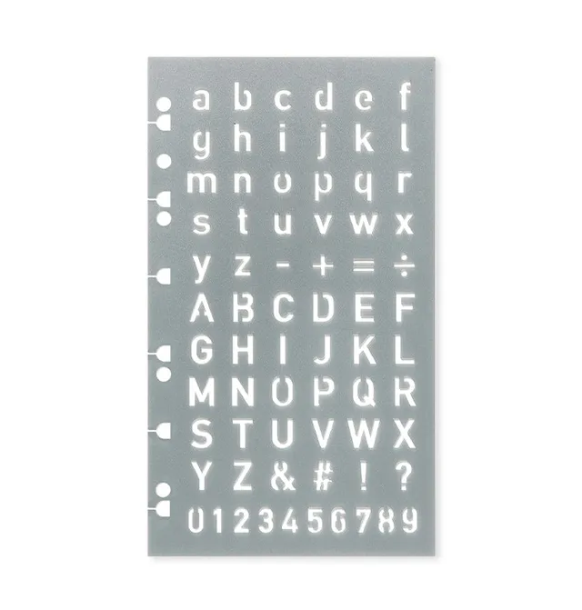 filofax-letter-stencil-per-organiser-a5-e-personal-e-notebook-a4-a5 image 1