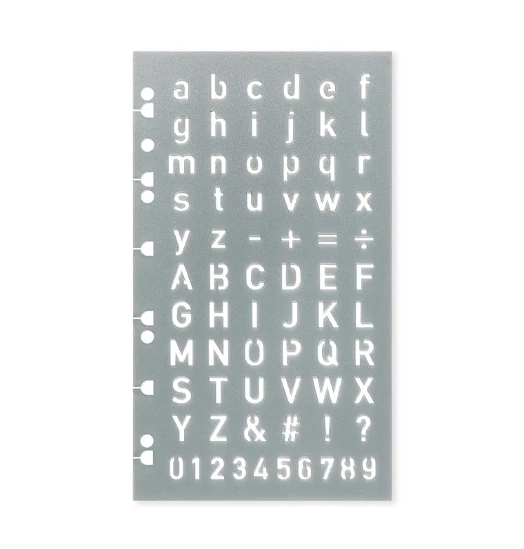 filofax-letter-stencil-per-organiser-a5-e-personal-e-notebook-a4-a5 image 1