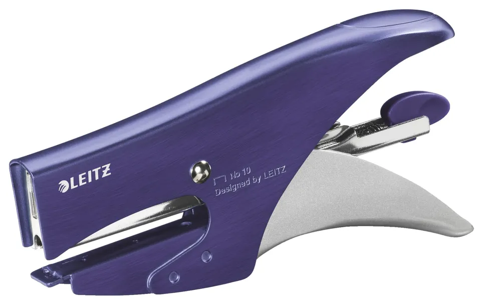 leitz-cucitrice-a-pinza-style-15-fogli-blu-metallizzato-p2-no-10 image 1