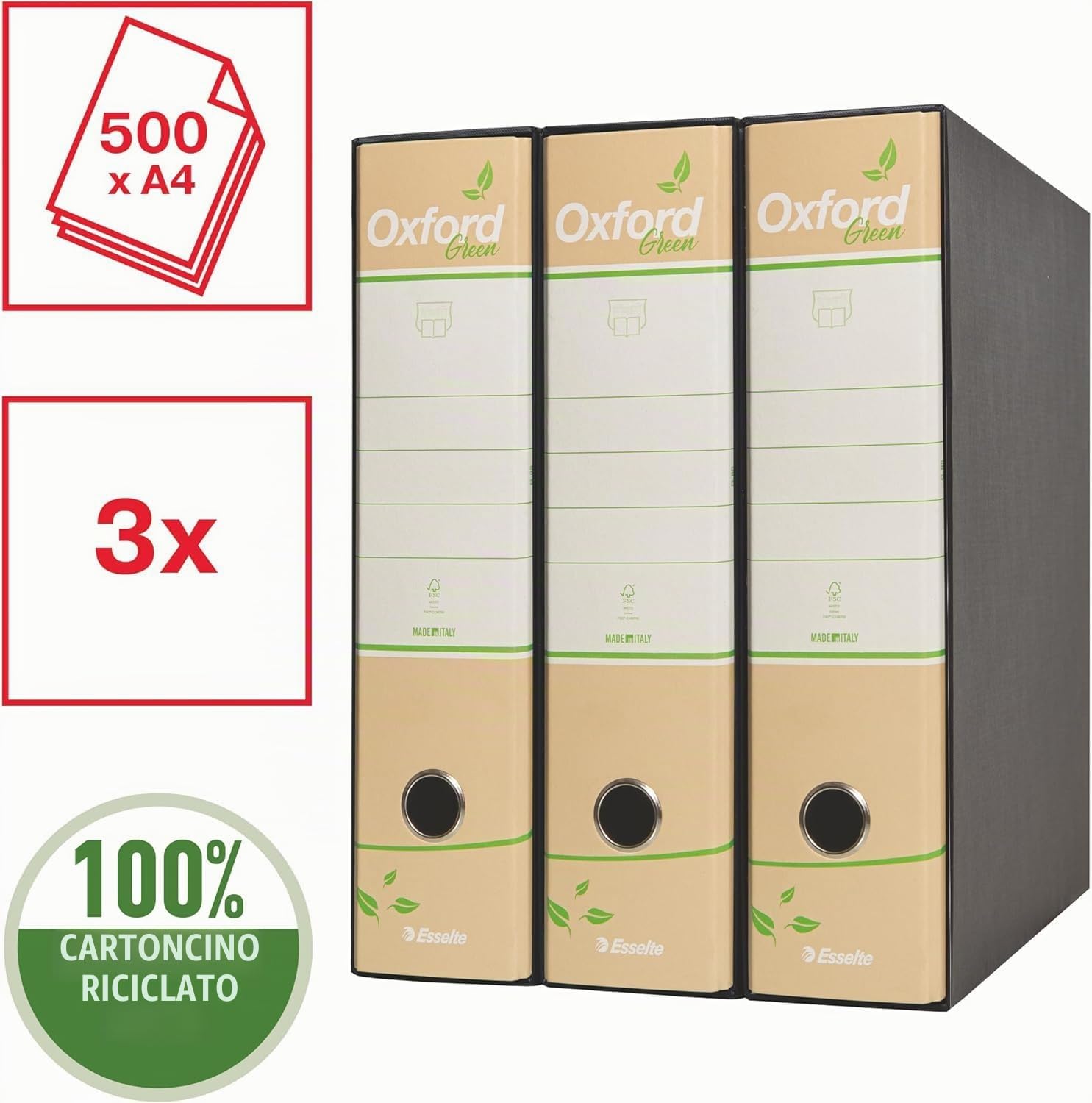 esselte-oxford-green-g85-set-3-registratori-protocollo-8cm-avana image 2