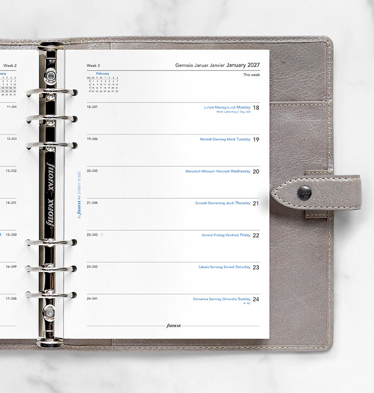 filofax-the-original-refill-calendario-settimanale-a5-2027-multilingua image 2