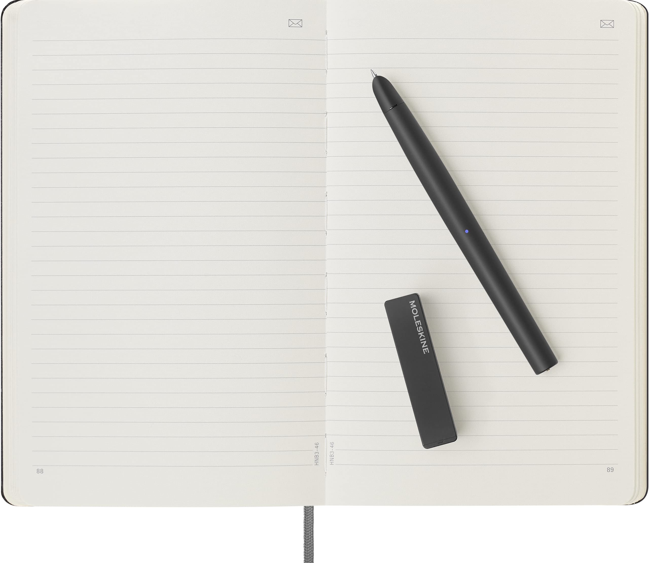 moleskine-smart-writing-set-large-13x21-cm-smart-notebook-righe-nero-smart-pen image 2
