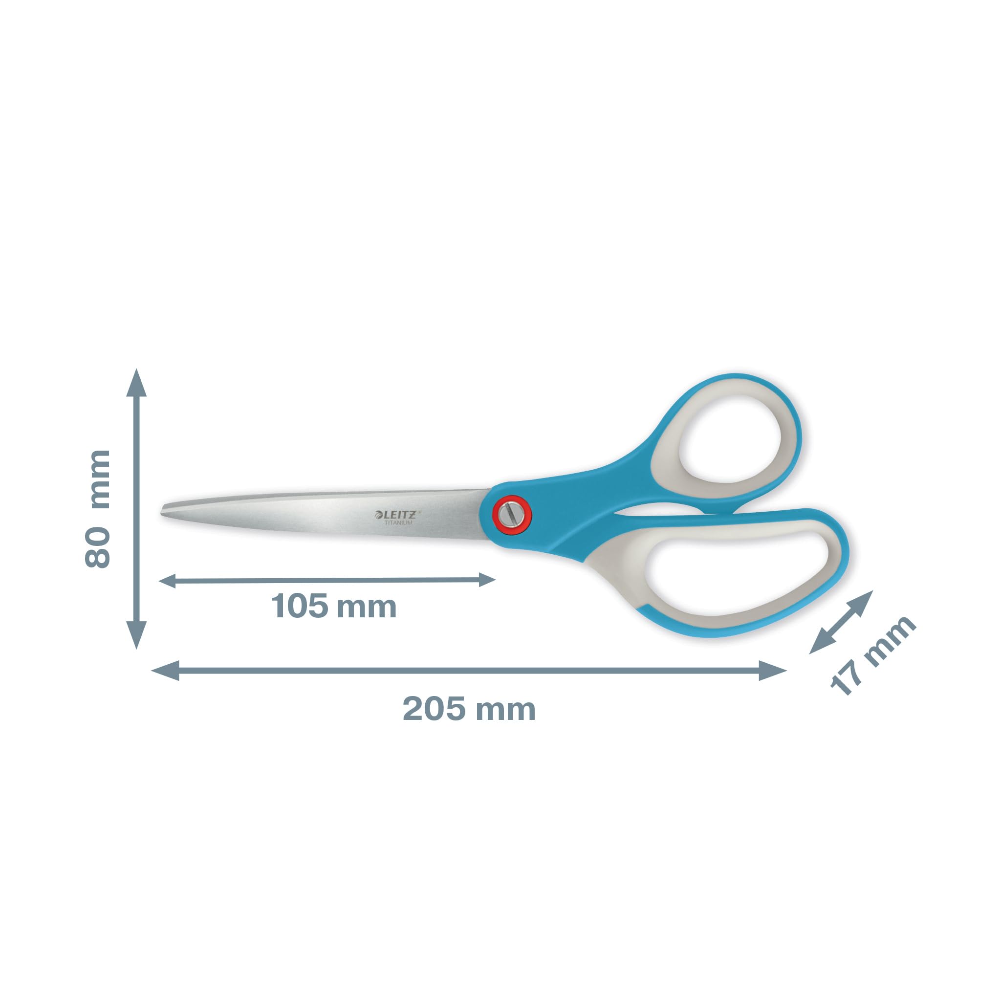leitz-cosy-forbici-ambidestre-titanio-205-mm-blu-calmo image 5