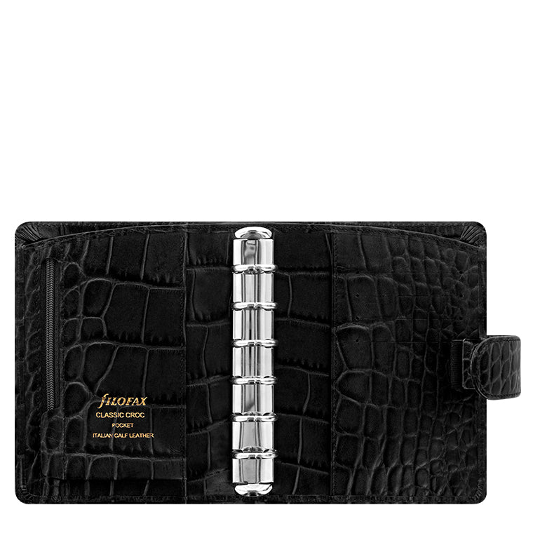 filofax-classic-croc-organiser-pocket-pelle-italiana image 3