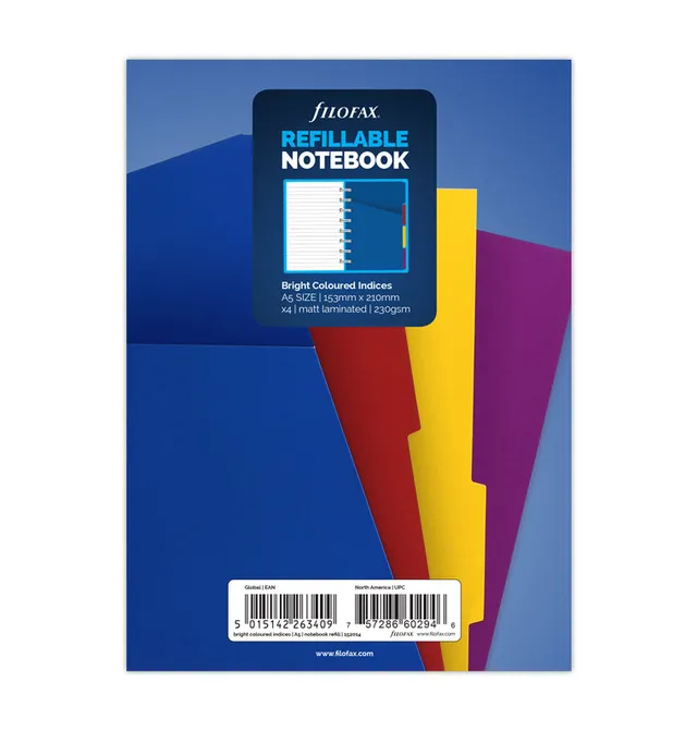 filofax-divisori-multicolori-notebook-a5 image 1