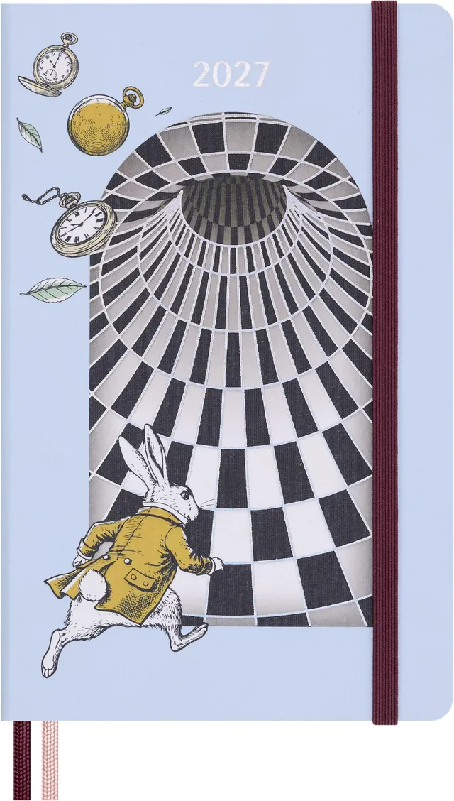 moleskine-alice-bianconiglio-agenda-giornaliera-2027-large-13x21-cm-rigida image 1