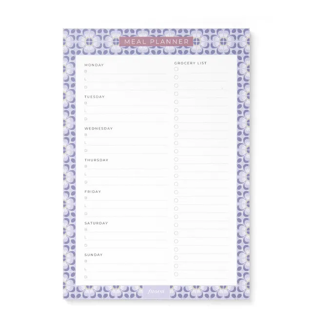 filofax-mediterranean-piano-pasti-magnetico-60-fogli-con-lista-spesa image 1