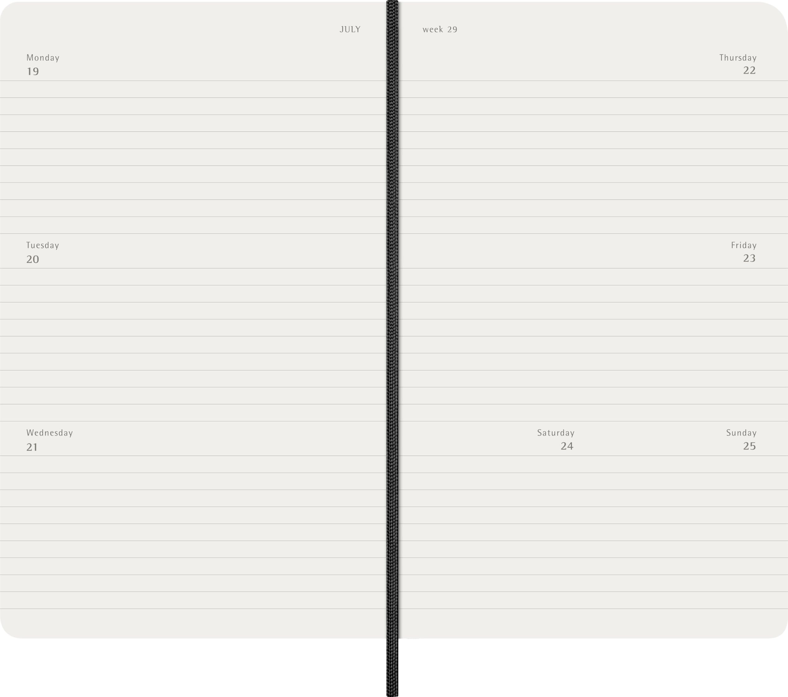 moleskine-agenda-settimanale-orizzontale-2027-large-13x21-cm-nero-morbida image 3