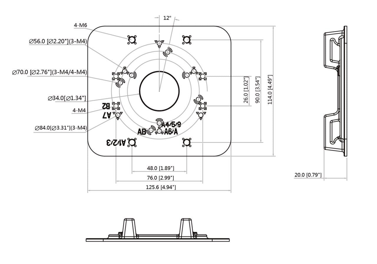burg-w-chter-bwa-pm-4661-supporto-da-palo-80-130-mm-per-ip-cam image 2