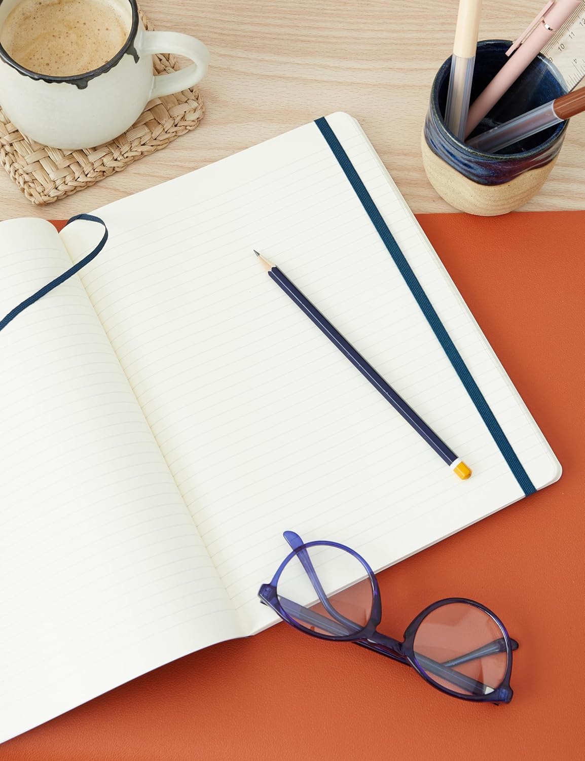 moleskine-classic-notebook-xl-19x25-cm-righe-morbida-blu-zaffiro image 4