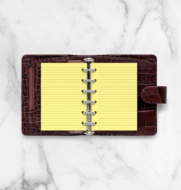 filofax-fogli-a-righe-giallo-pocket-20-fogli image 4