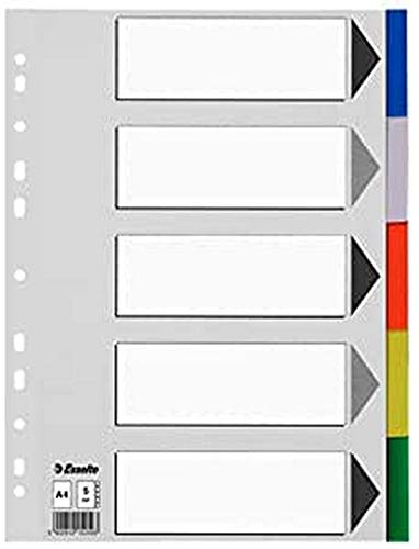 esselte-divisori-in-plastica-a4-5-posizioni-colorati image 5