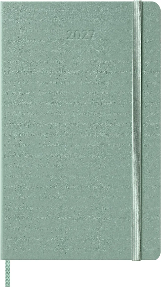 moleskine-agenda-settimanale-2027-large-13x21-cm-verde-salvia image 1