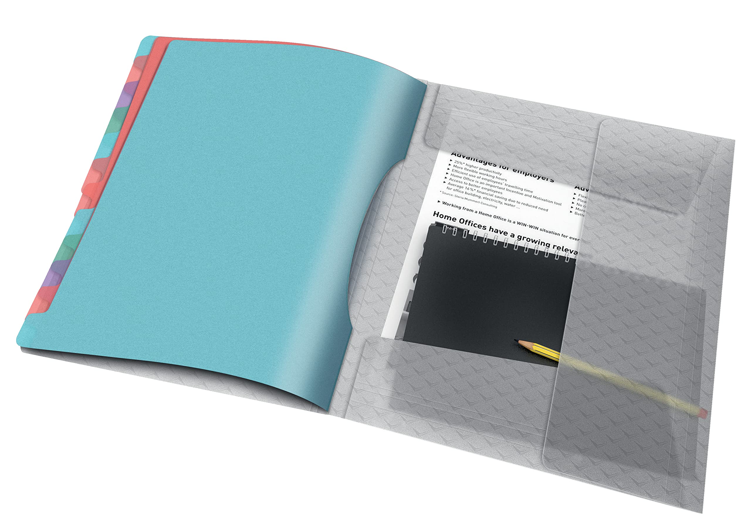 esselte-colour-breeze-quaderno-a4-12-divisori-multicolore-266x320x20-mm image 5