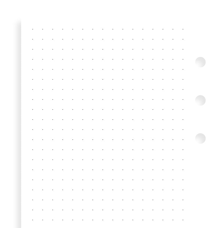 filofax-journal-personal-refill-dotted-fogli-puntinati image 6