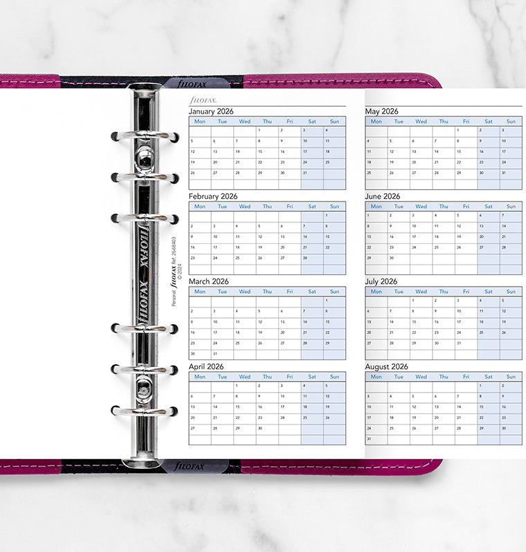 filofax-planner-verticale-quadriennale-personal-inglese-2026-2029 image 2
