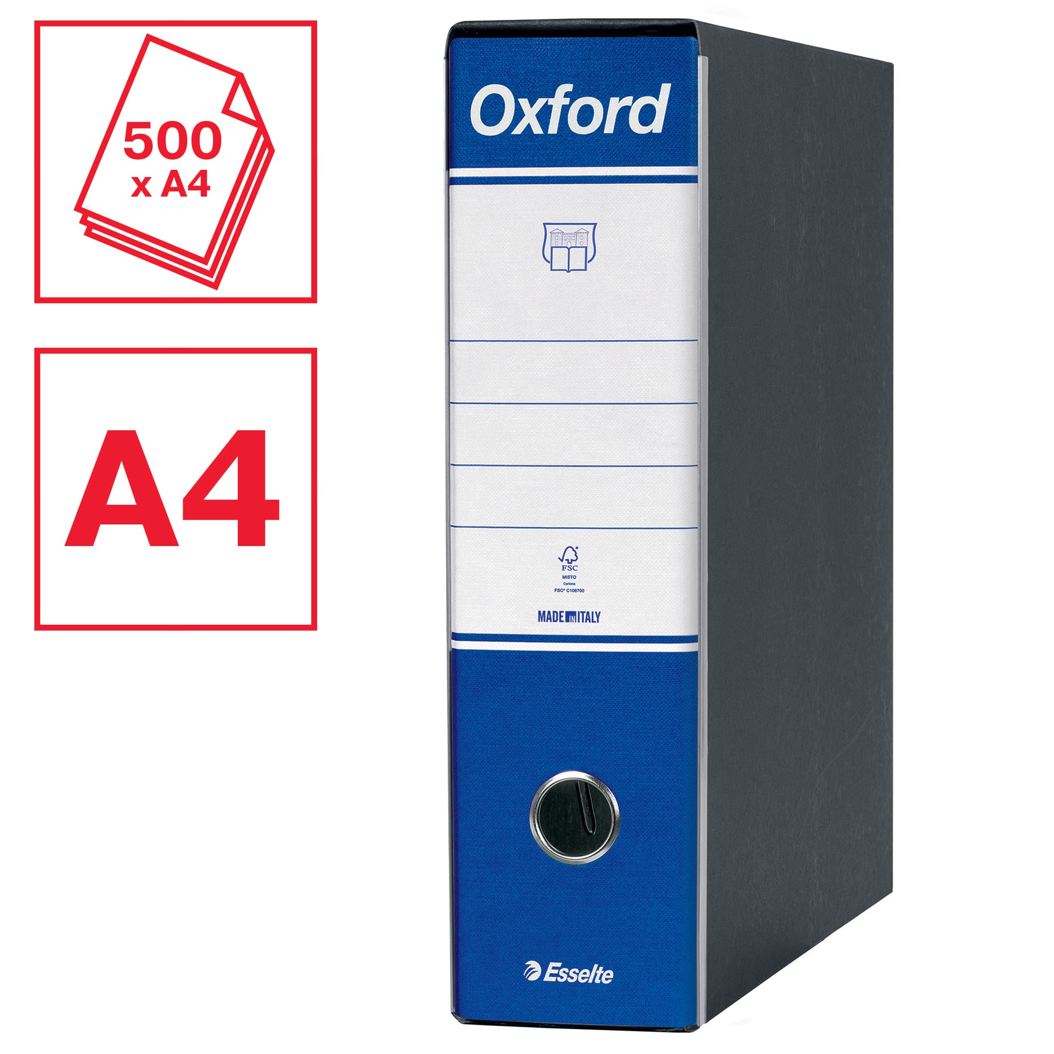 esselte-oxford-g83-registratore-commerciale-dorso-8-cm-blu image 2