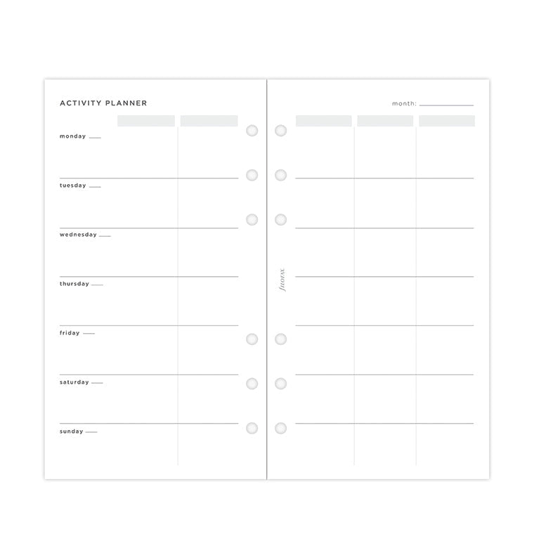 filofax-activity-planner-refill-minimal-personal image 3