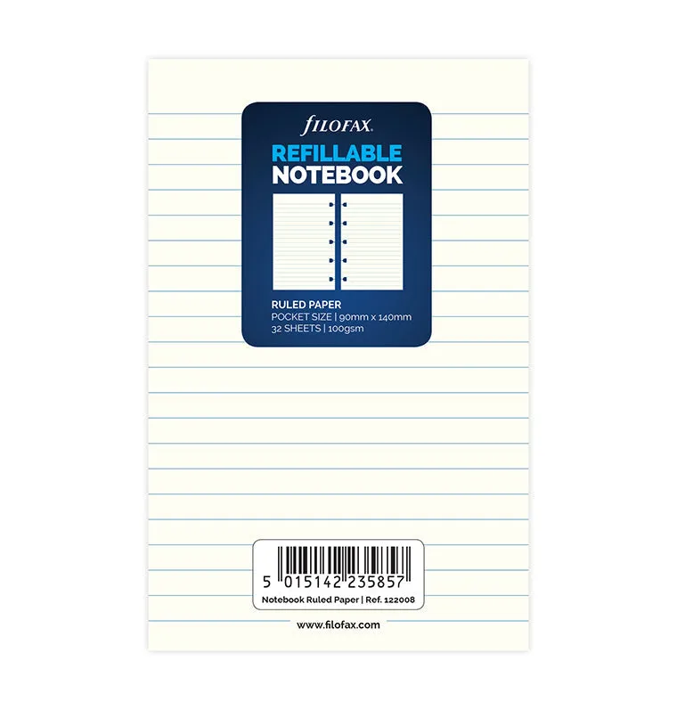 filofax-notebook-refill-fogli-a-righe-pocket image 1