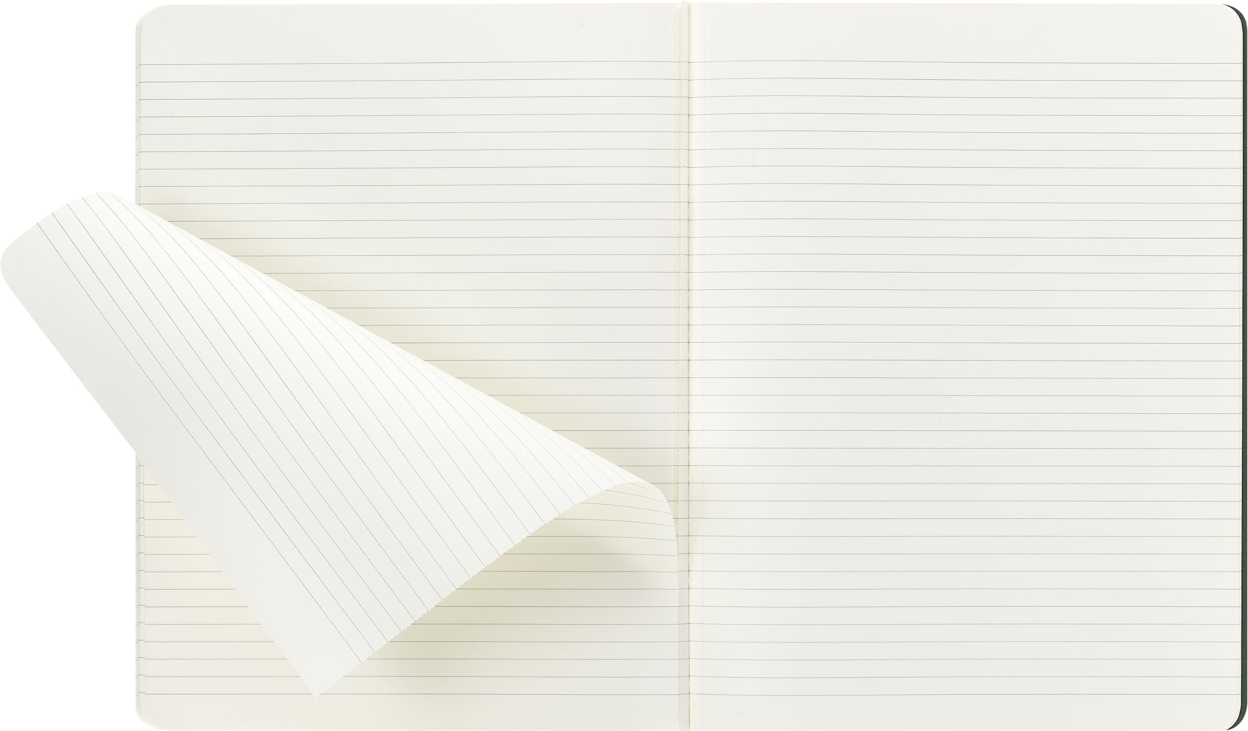moleskine-cahier-journal-set-3-quaderni-a-righe-verde-mirto-extra-large-19x25-cm image 4